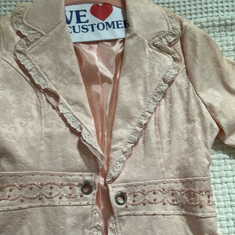 Lined peach light jacket